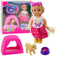 Mini Doll Set With Dog Tent And Accessories