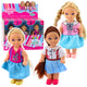 Kaibibi Mini Doll Long Hair Colorful Dress 12 Cm Mix
