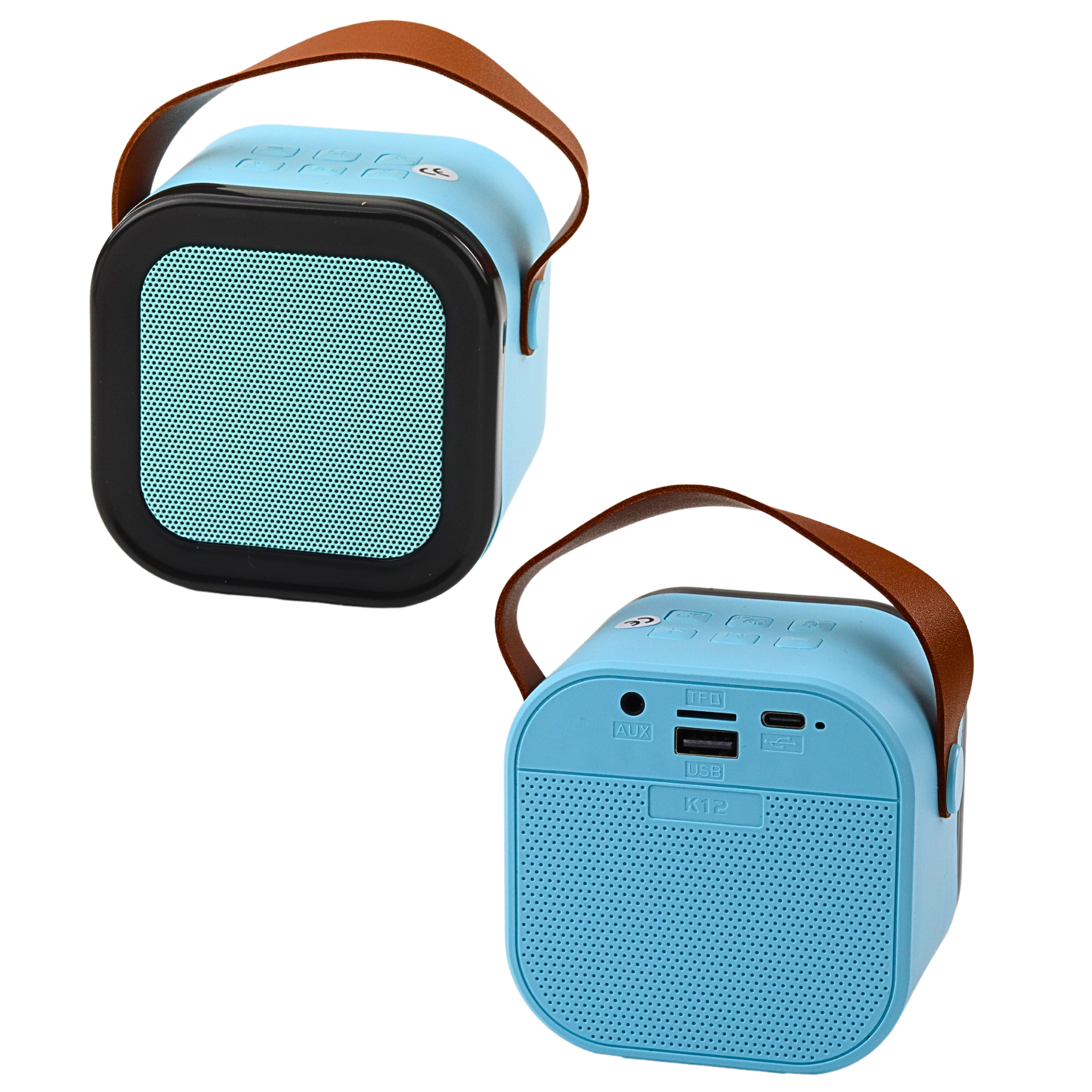 Karaoke Speaker Microphone Wireless K12 Rgb Bluetooth Blue