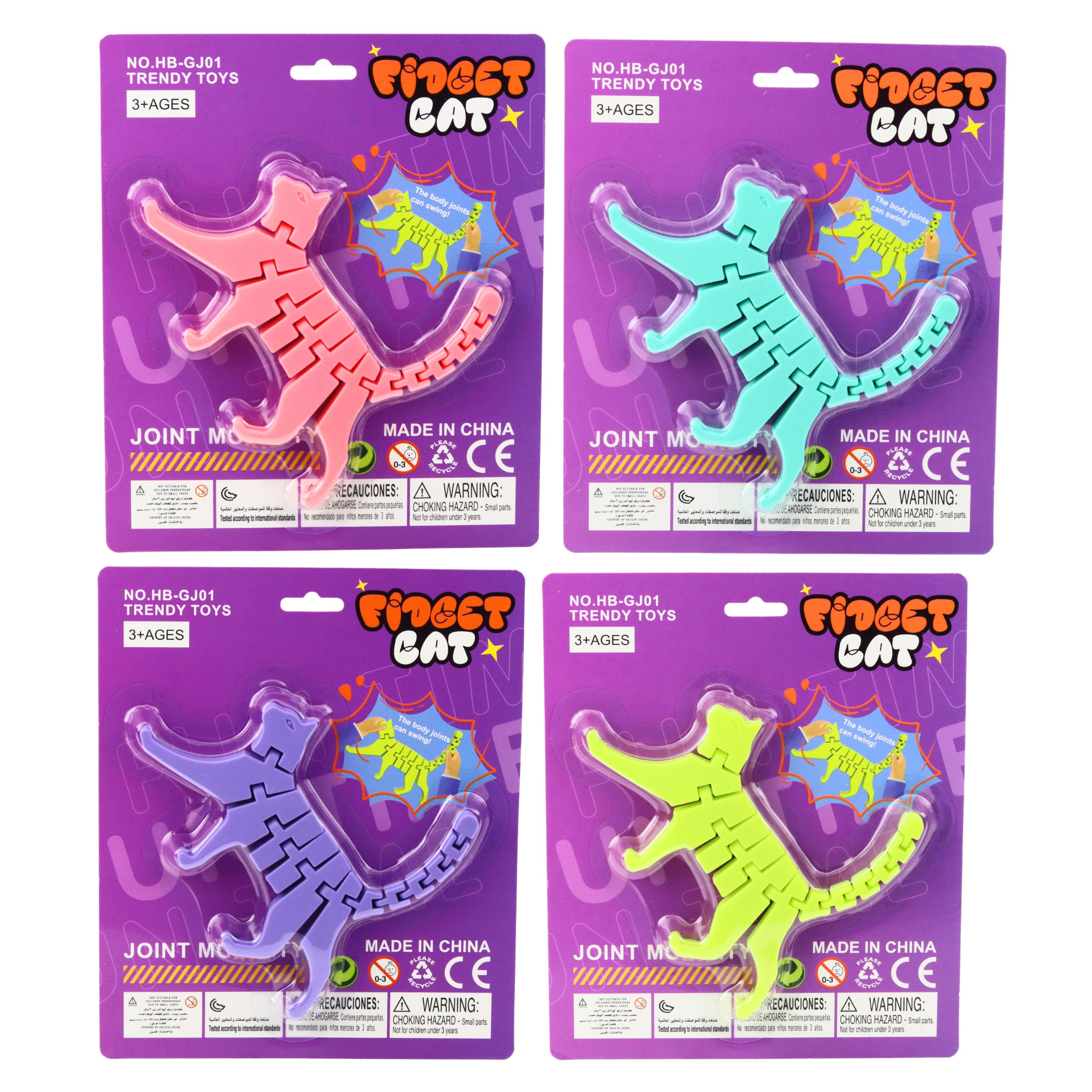 Cat Puzzle Fidget 3d Puzzle Flexible Bendable Mix
