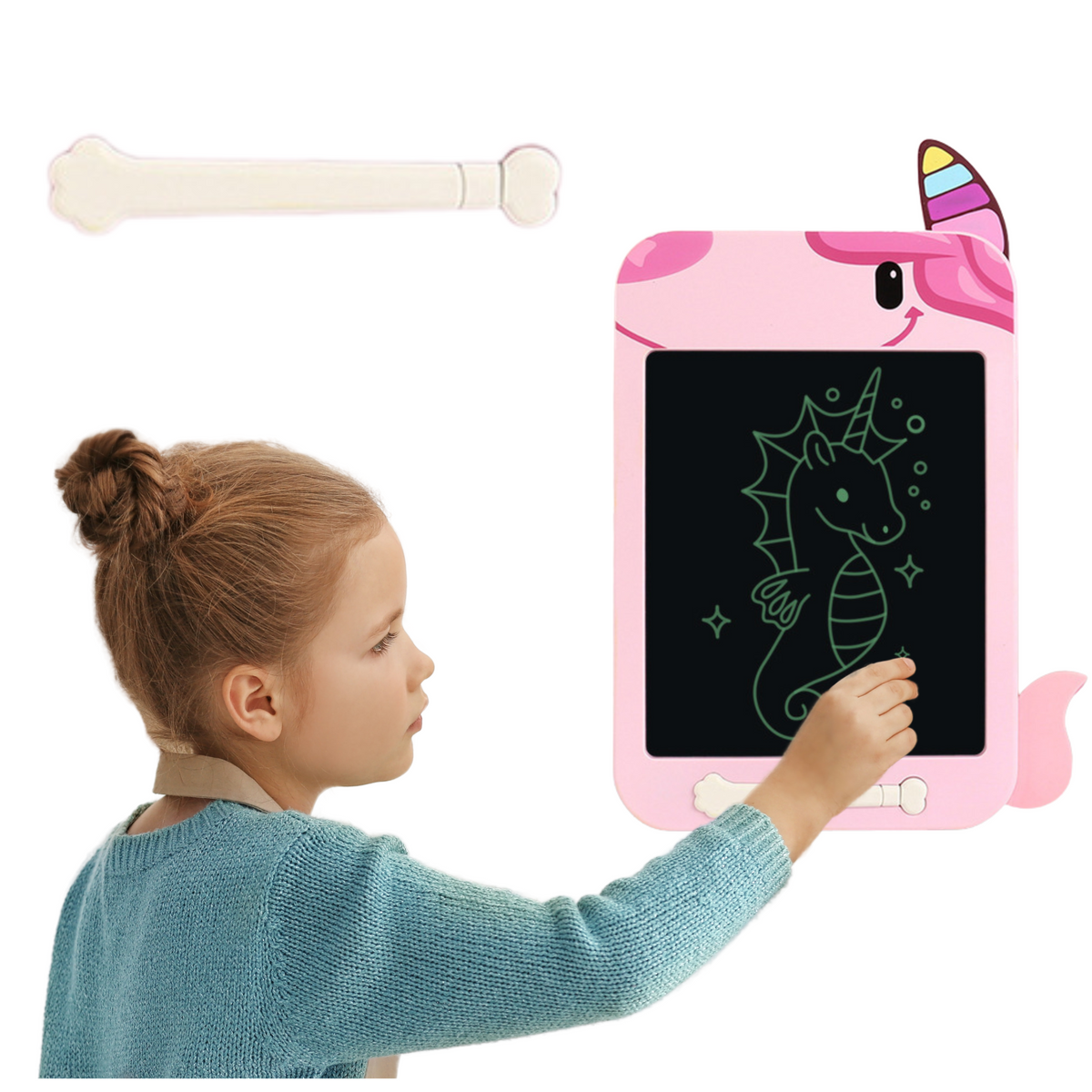 Marker Drawing Board Writing Lcd Stylus Unicorn Pink
