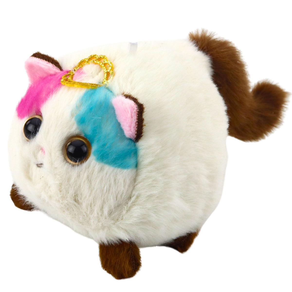 Plush Kitten Mascot With A Waggly Tail Brown And White
