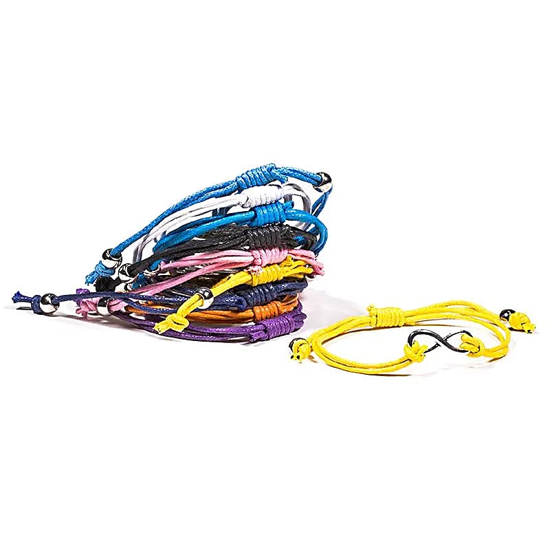 Set de brățări Infinity din 10 culori diferite --24 G - 24 G