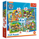 Puzzle 4in1 Holiday Paw Patrol Trefl 34395