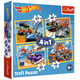 Hot Wheels Puzzle 4in1 Vehicles Trefl 34627