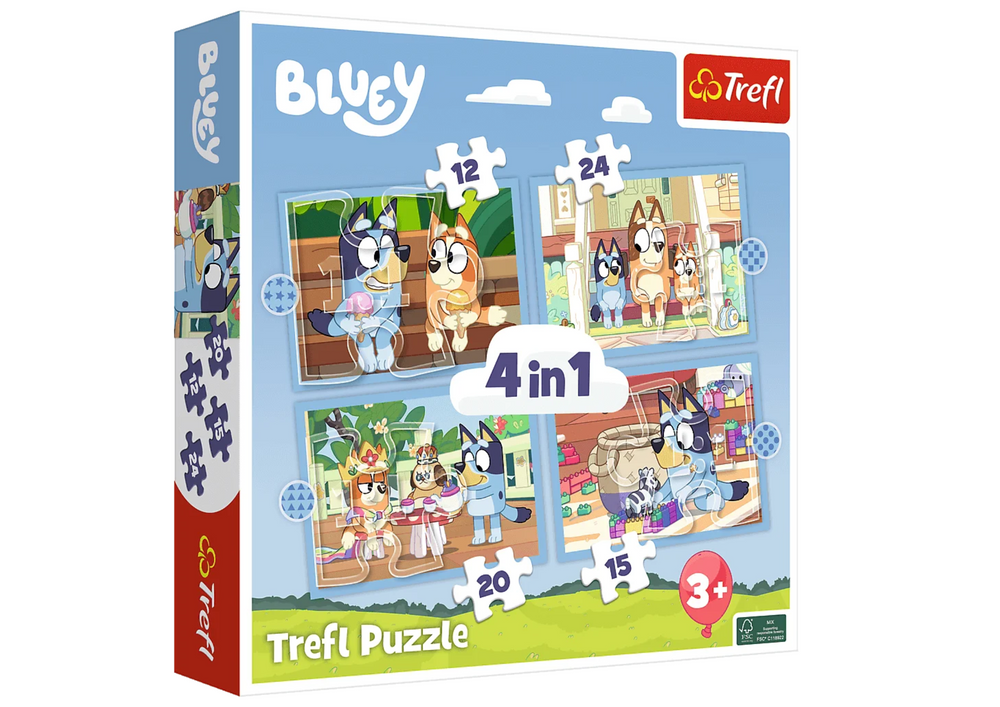 Puzzle 4in1 Bluey And Her World Trefl 34637