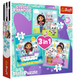 Gabby's Dollhouse 3in1 Puzzle Gabby Activities Trefl 34871