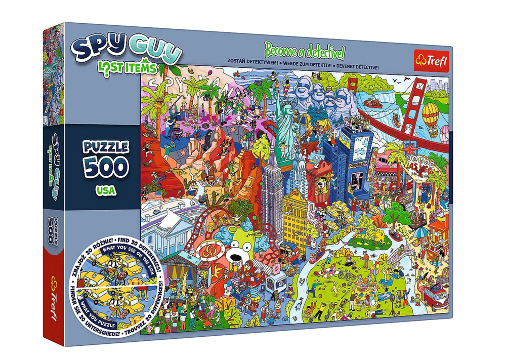 Spy Guy Lost Items Puzzle 500 Pcs. Usa Trefl 37480