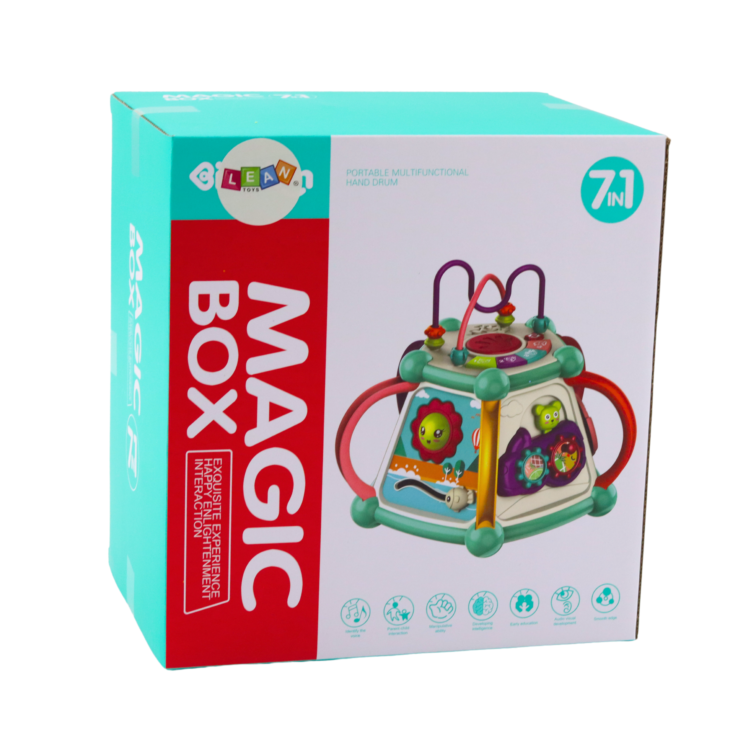 Multifunctional Educational Cube Sorter 7in1 Lights Sounds