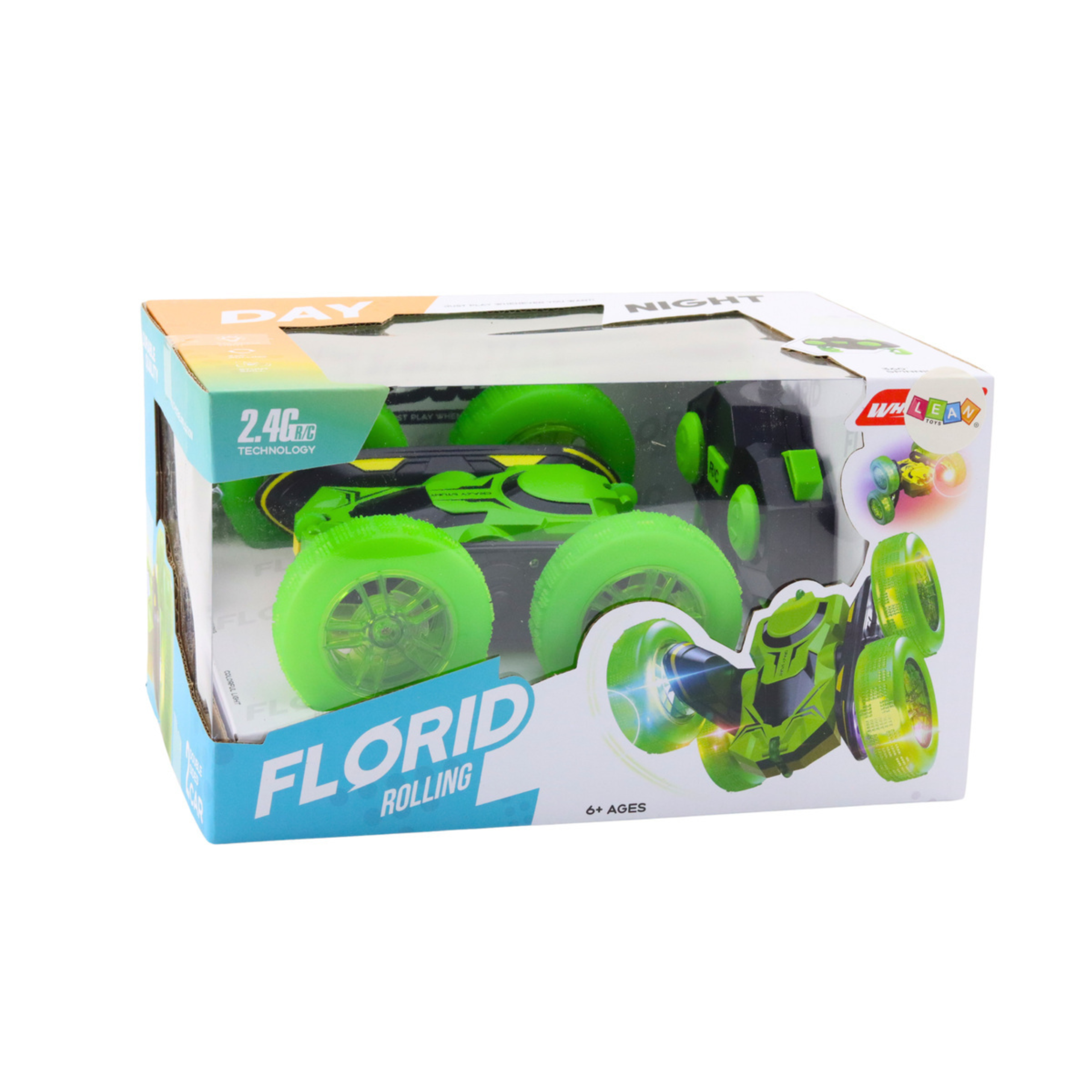 Remote Control Stunt Car Rc 360° Green