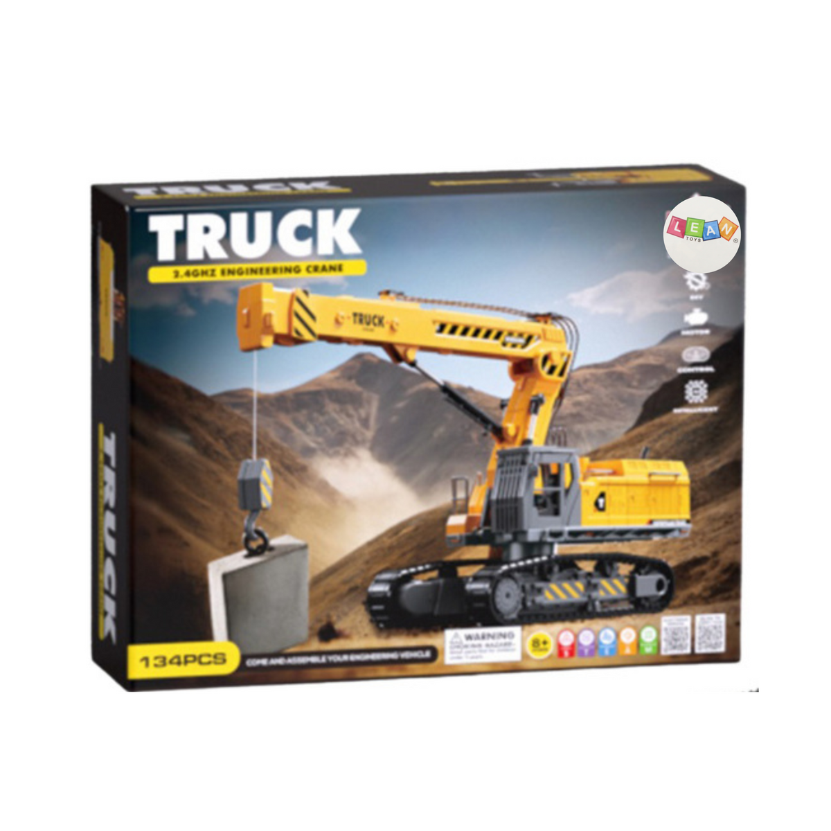 Excavadora De Orugas Con Control Remoto Diy 133el Rc