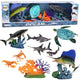 Set Of Figures Sea Animals Movable Elements Turtle