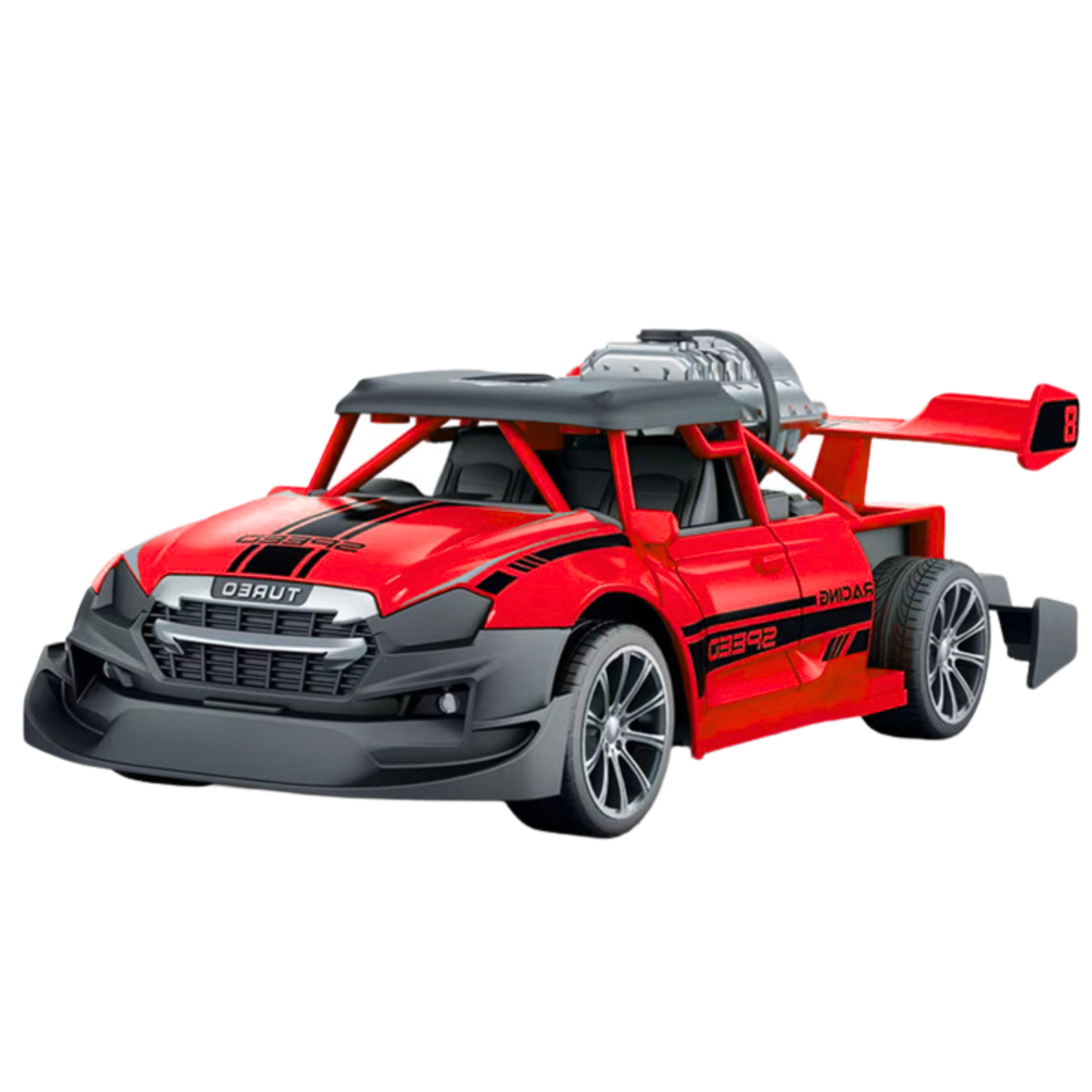Remote Controlled Rc Car 1:20 Lights Smoke Effect Red