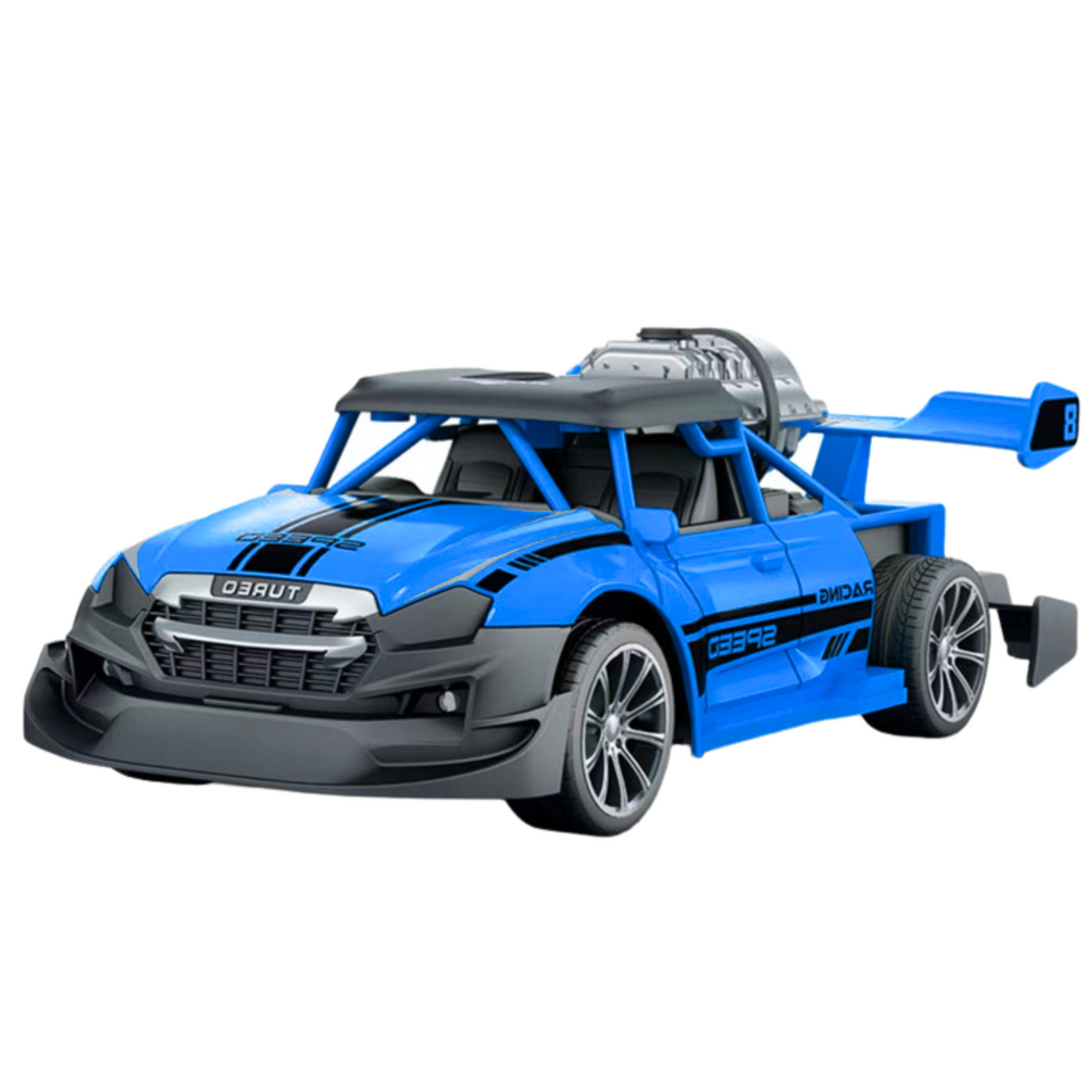 Remote Control Car Rc 1:20 Lights Smoke Effect Blue