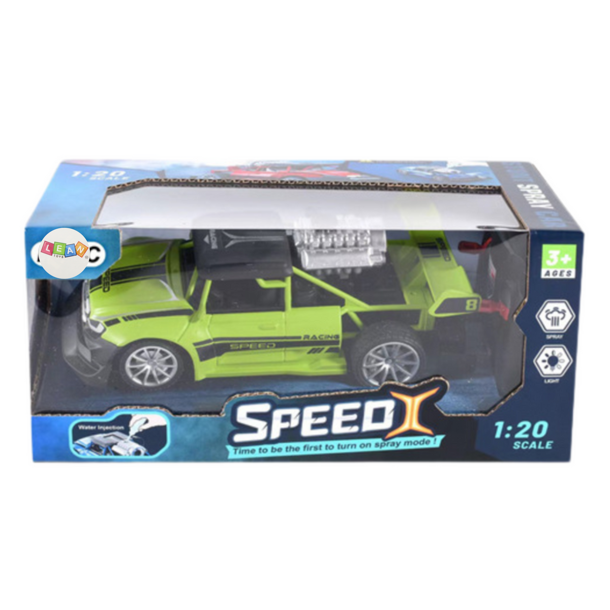 Távirányítós Rc Car 1:20 Fények Smoke Effect Zöld