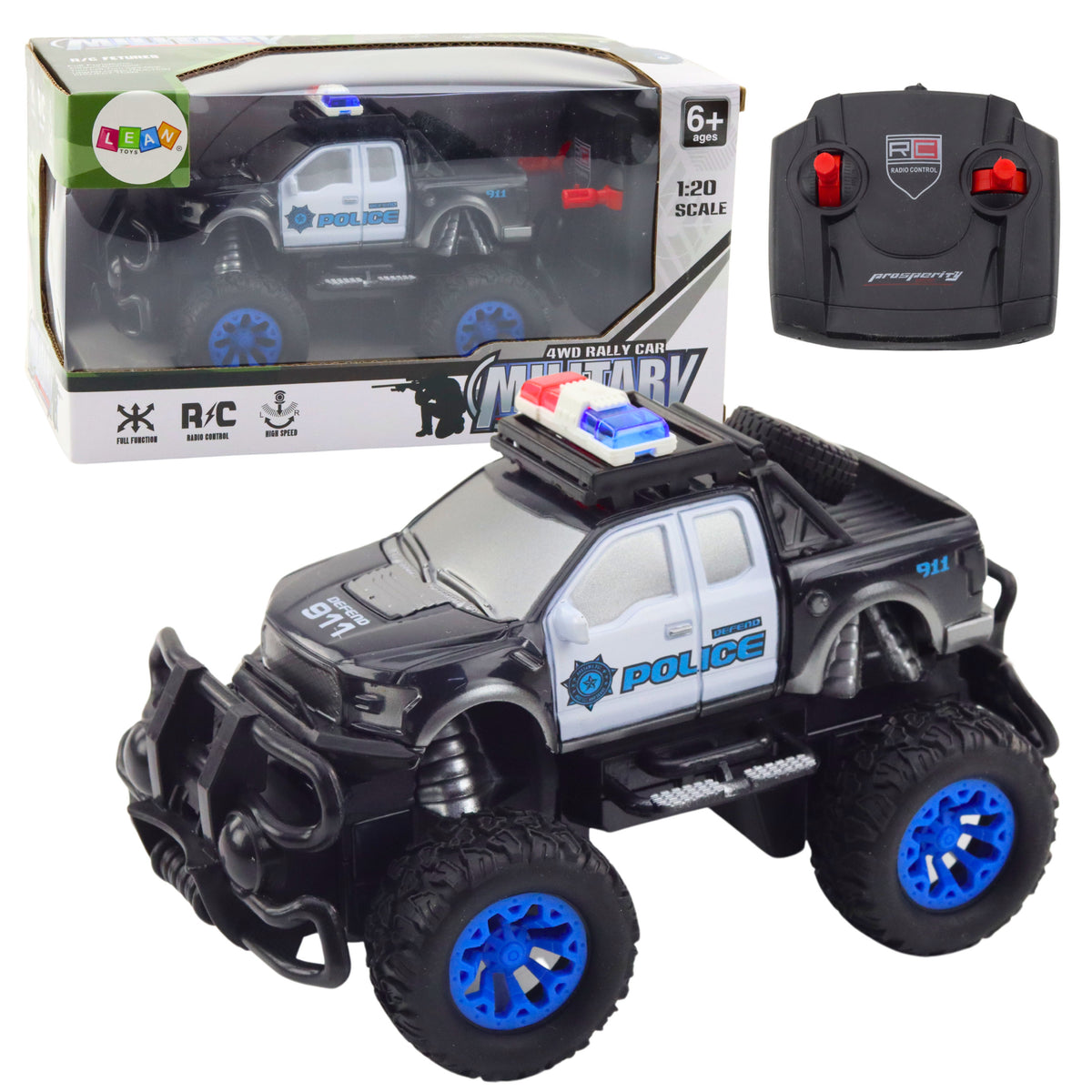Rc 1:20 Remote Controlled Off-road Police Car
