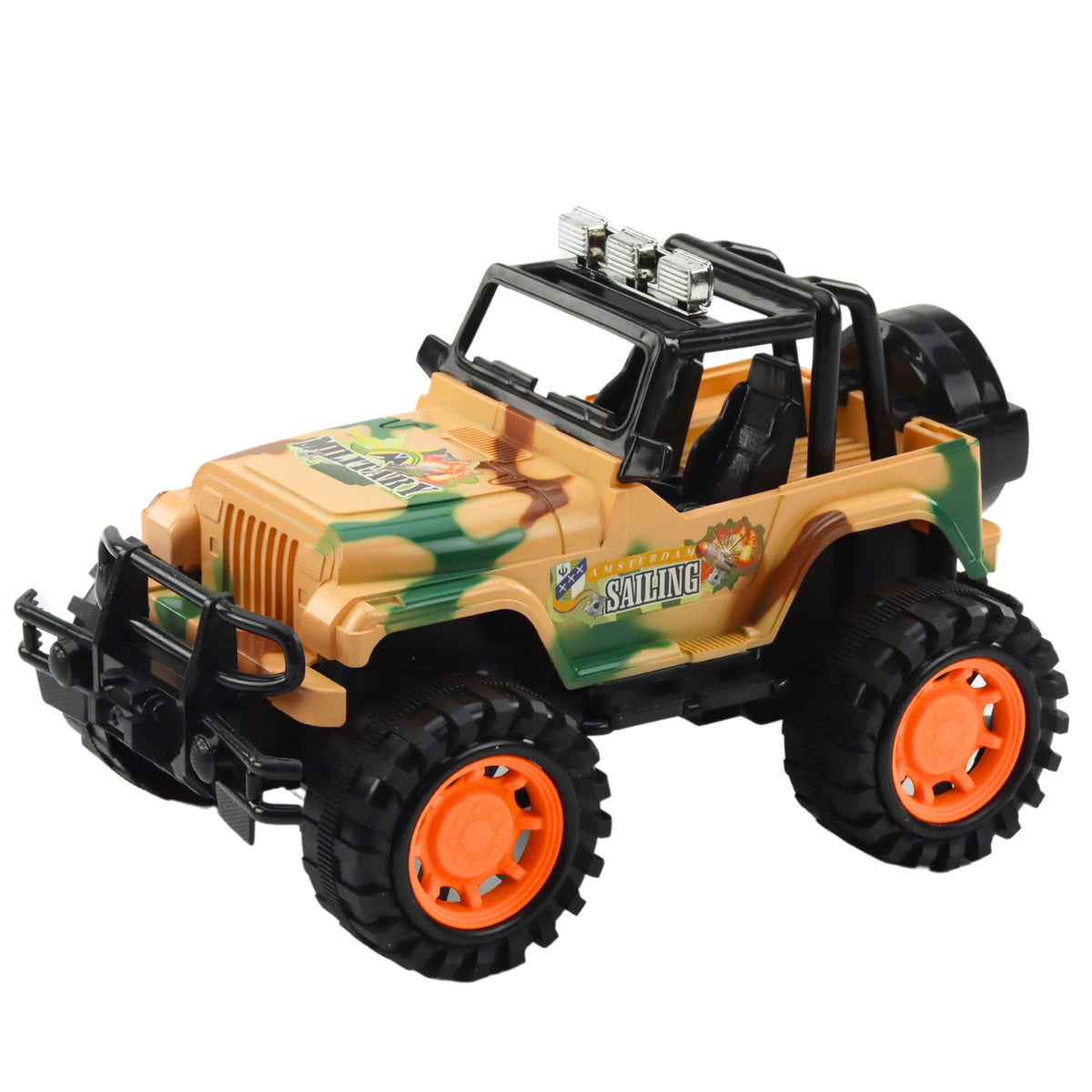 Large Military Off-road Vehicle Beige