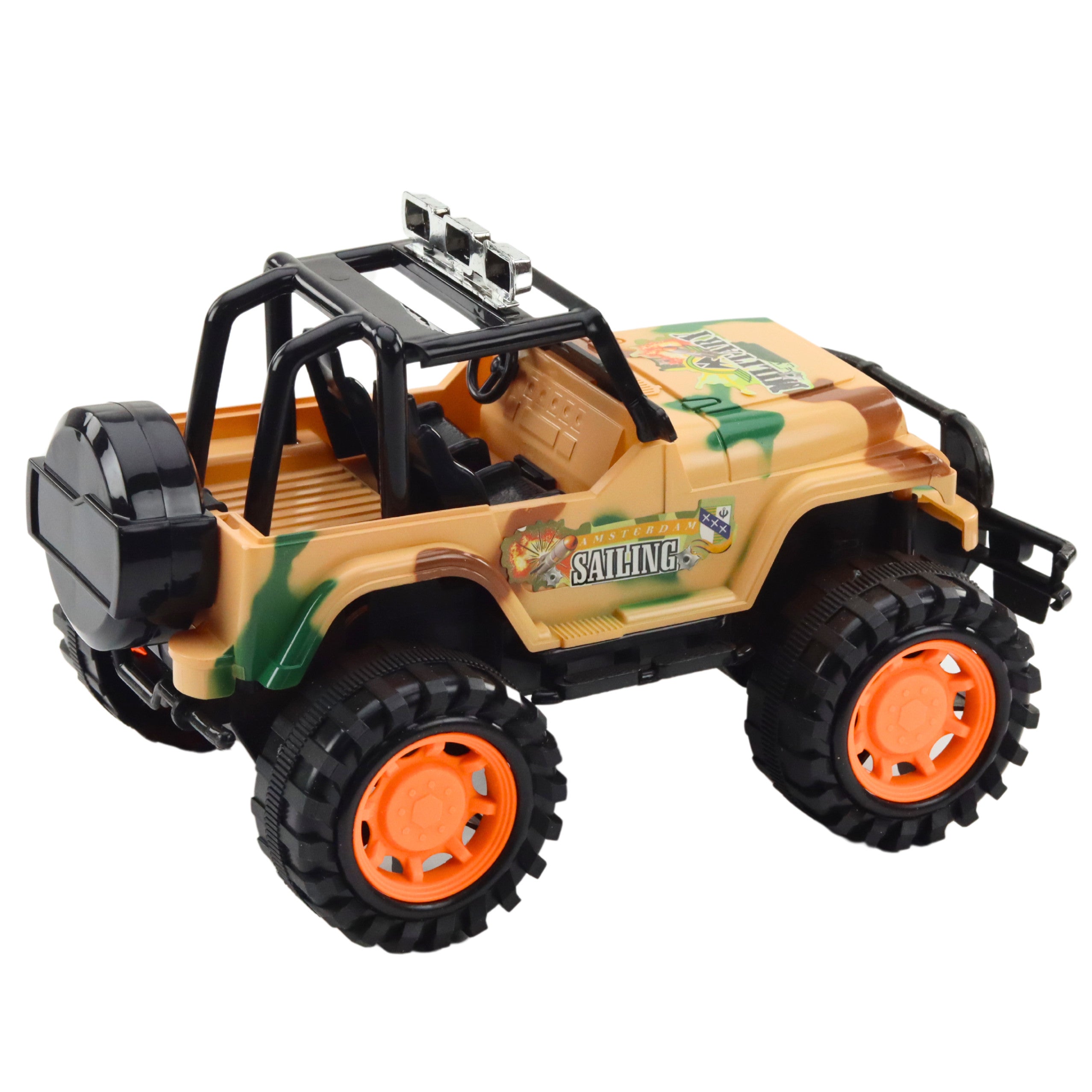 Large Military Off-road Vehicle Beige