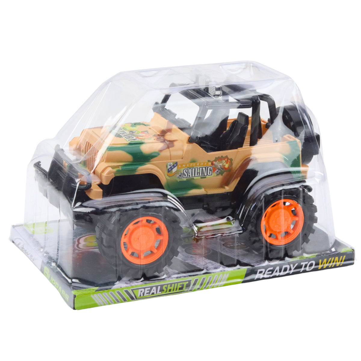 Large Military Off-road Vehicle Beige