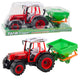 Farmer's Tractor With Seeder Red 34cm