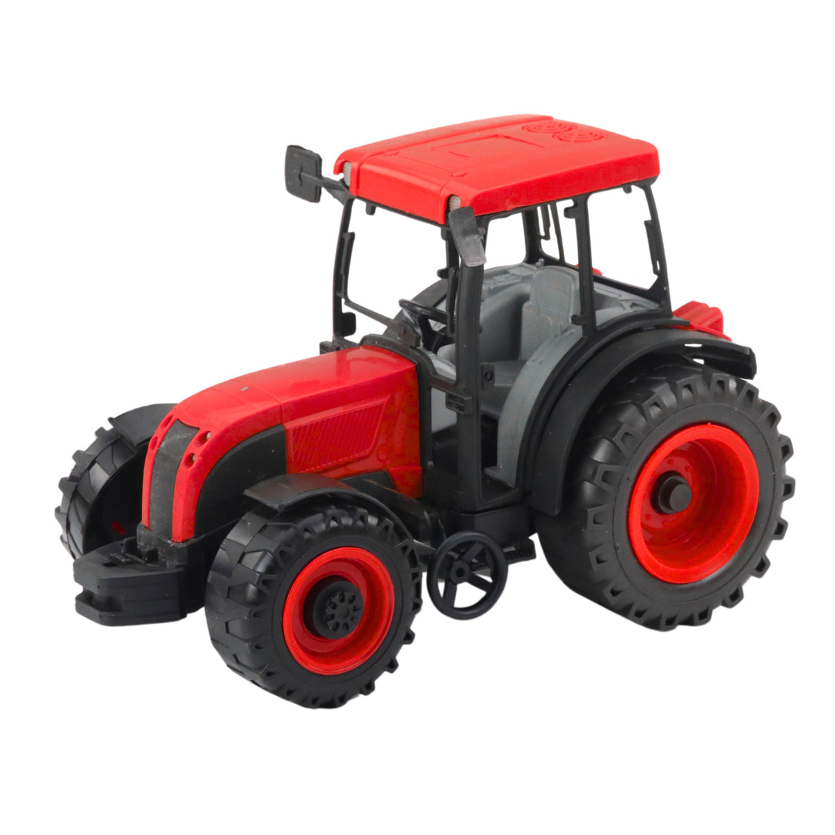 Agricultural Farm Tractor With Green And Yellow Trailer Red 50cm