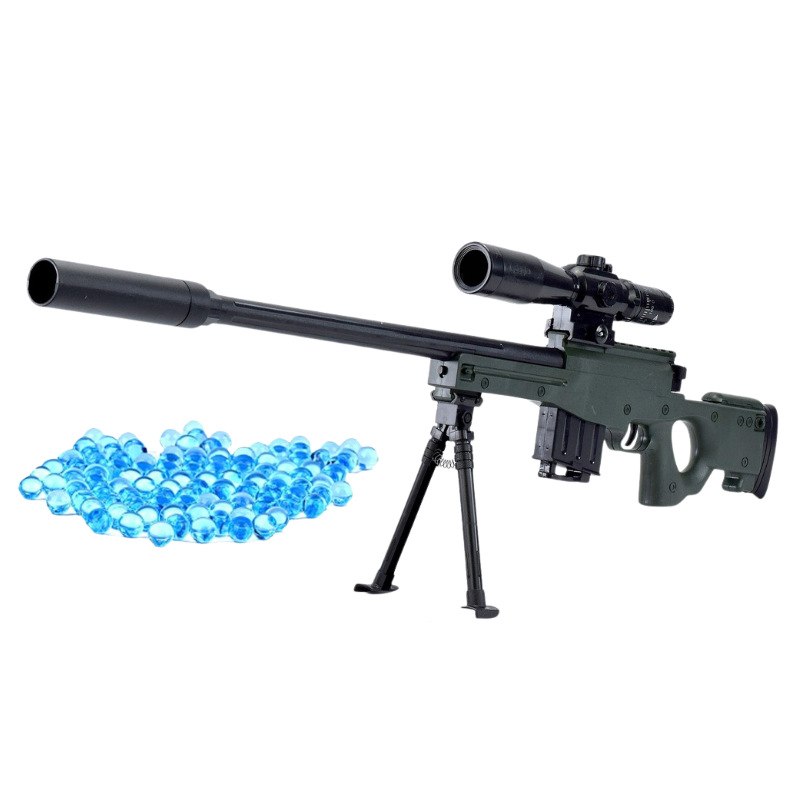 Sniper Rifle Replica Awm Stand Water Gel Balls 80cm