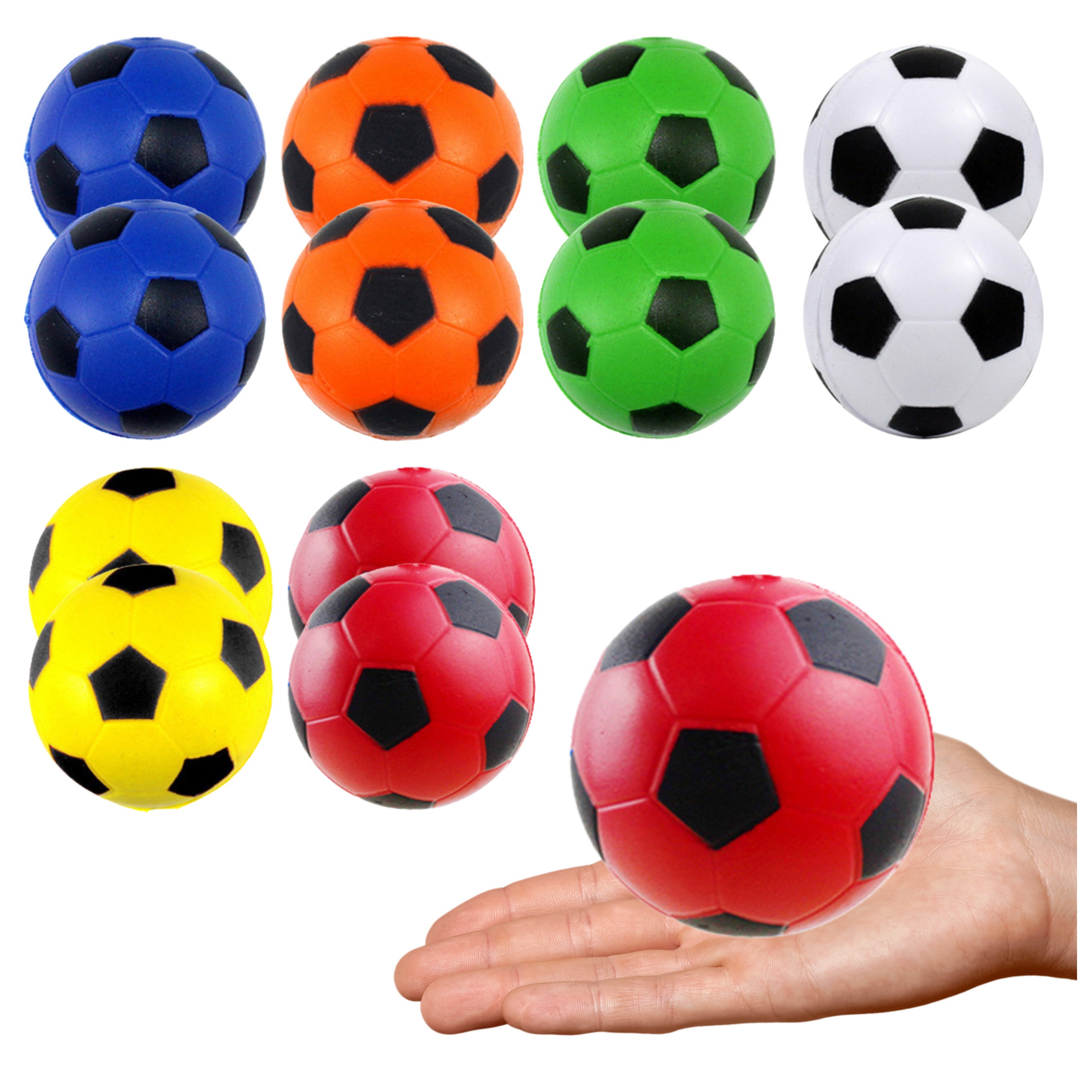 Anti-stress Bouncing Balls Set Of 12 Colorful 6.5cm