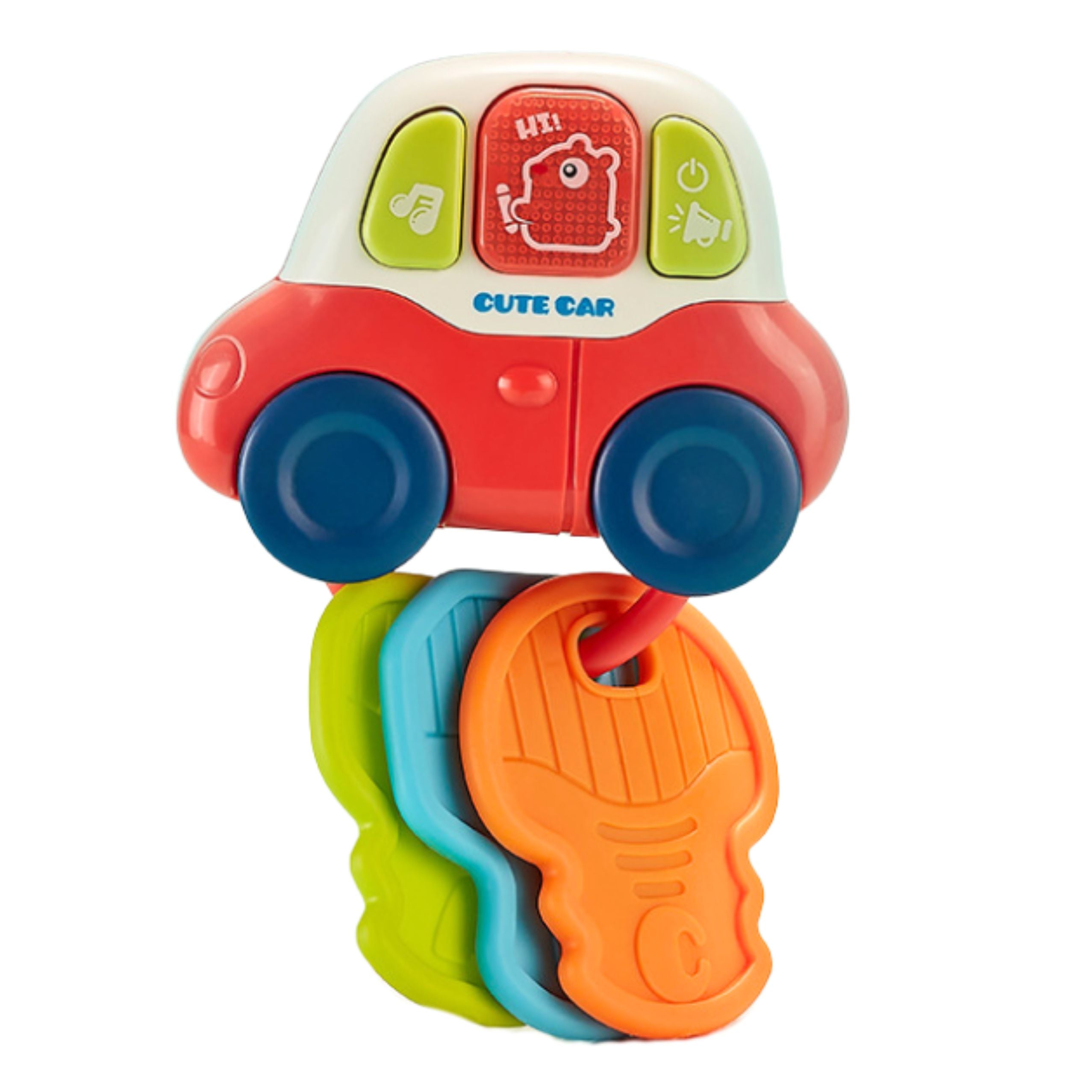 Interactive Toy Car With Teethers Keys Lights Sounds