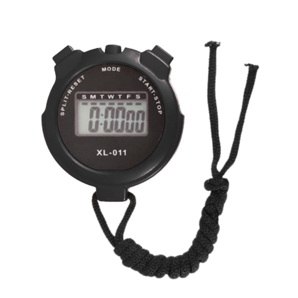 Digital Lcd Electronic Sports Stopwatch Xl-011 Black