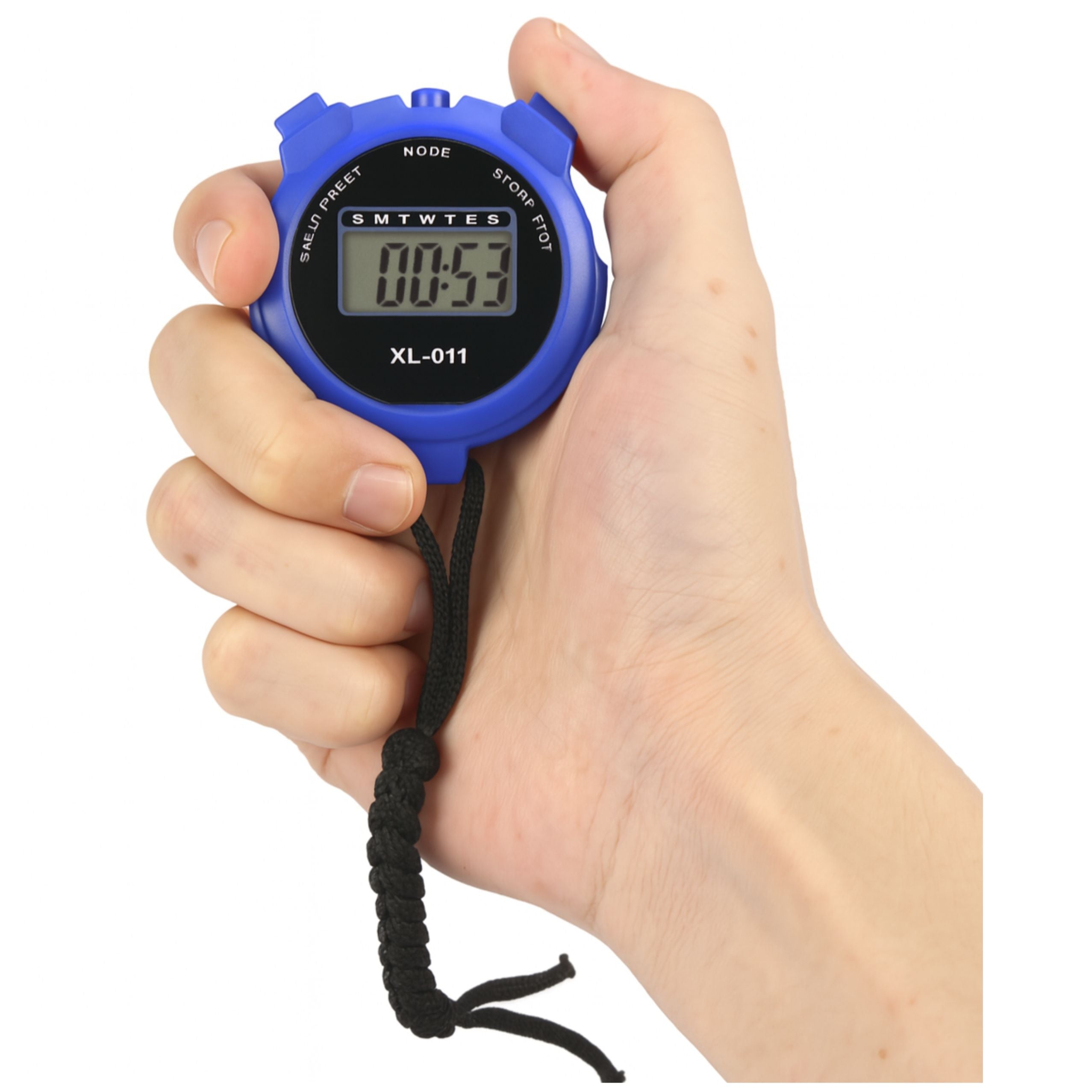 Digital Lcd Electronic Sports Stopwatch Xl-011 Blue