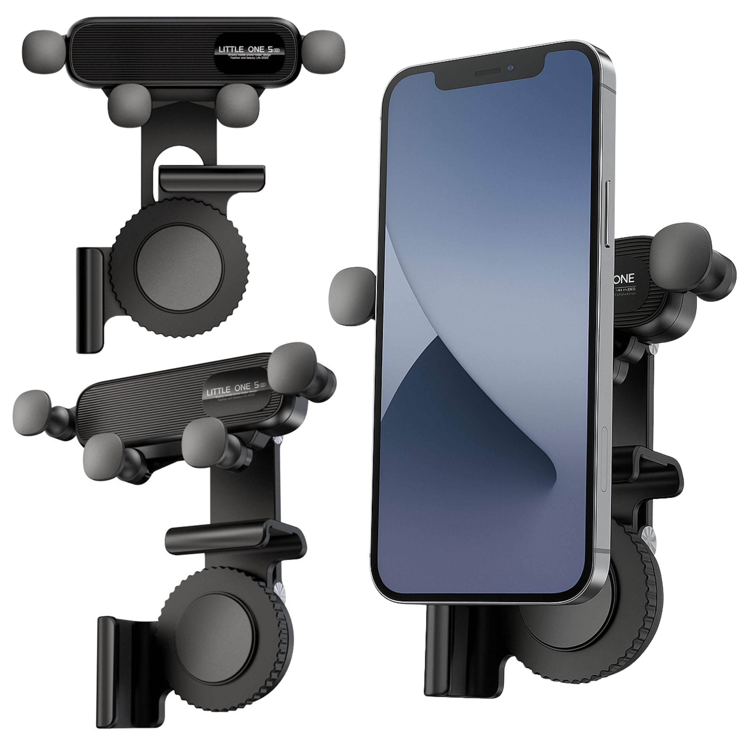 Car Phone Holder Mounted On The Center Panel Screen