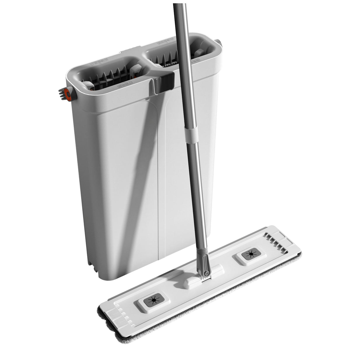 Cleaning Set: Double-chamber Bucket Microfiber Flat Mop