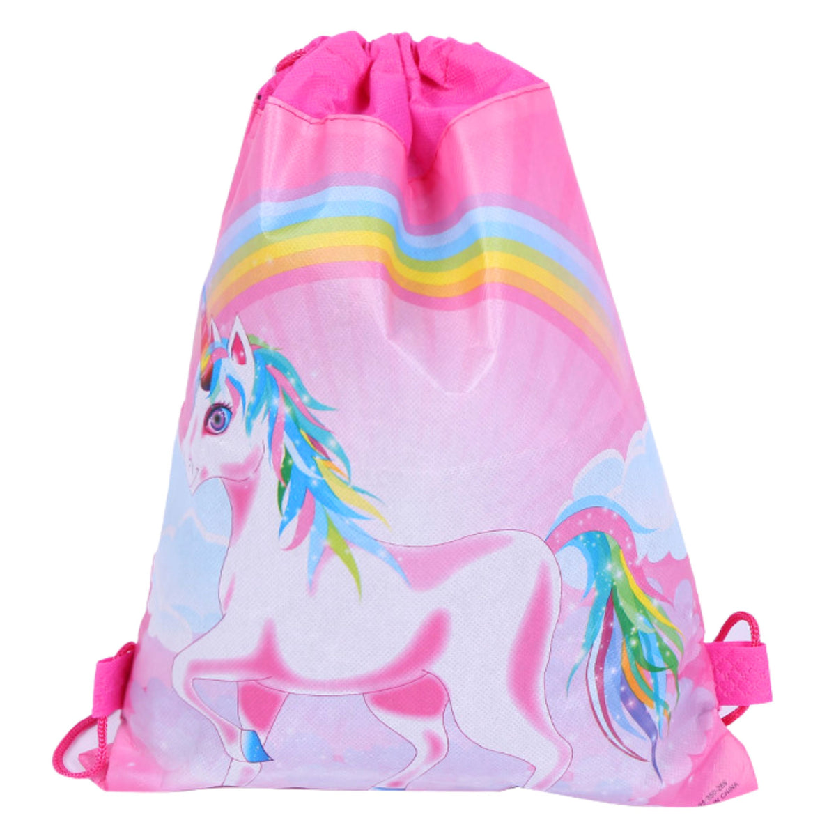 School Shoe Bag Gymnastics Suit Rainbow Unicorn 35x27 Cm