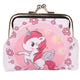 Cartera Infantil Unicornio Flores Cierre Metálico 10x9cm