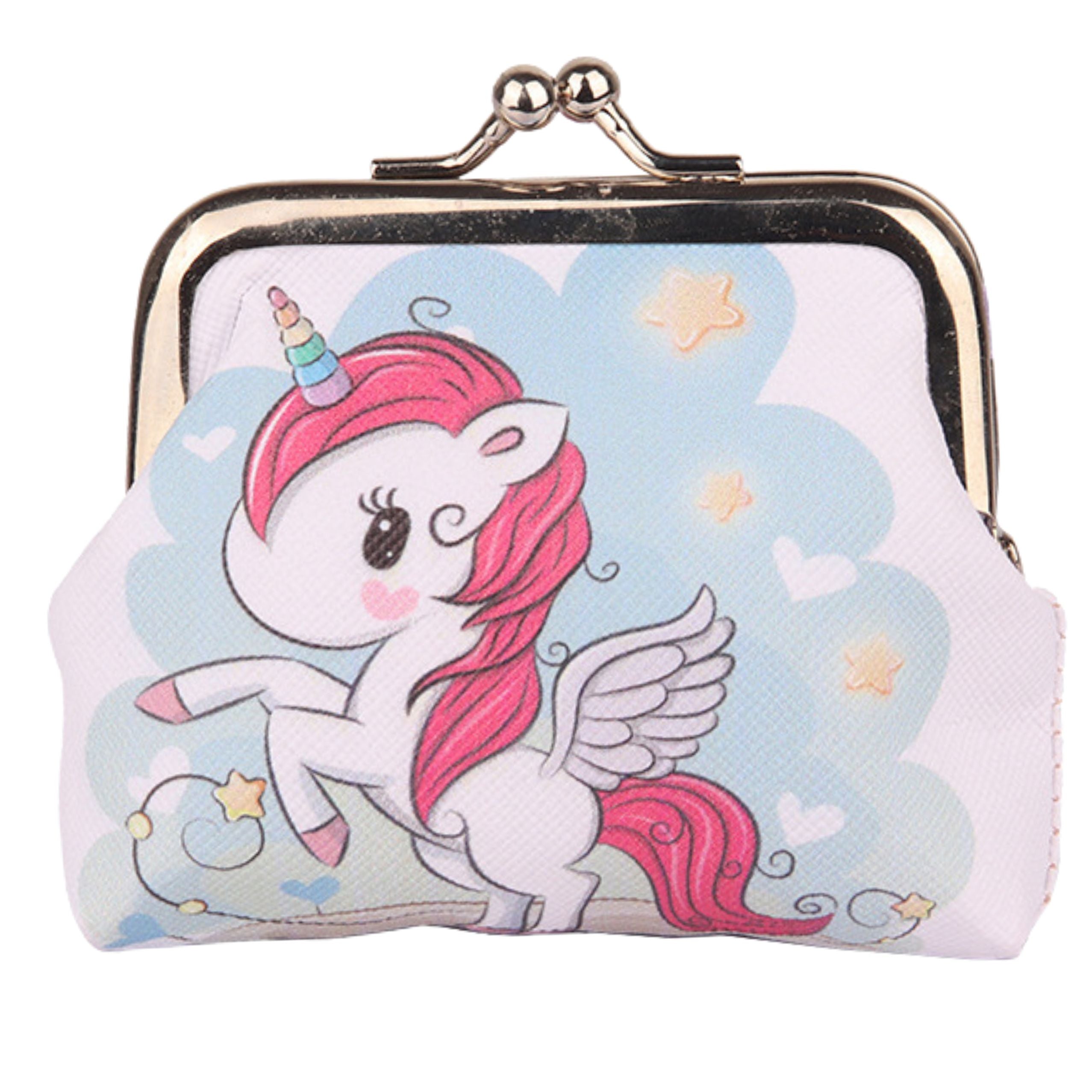 Dětská peněženka Unicorn Stars kovová spona 10x9cm