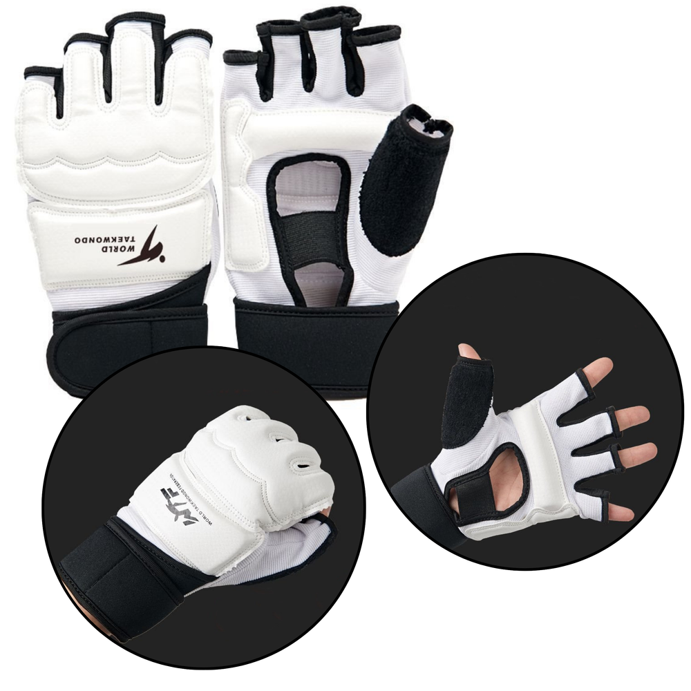 Luvas Esportivas Para Taekwondo Estojo Branco Tamanho Xs
