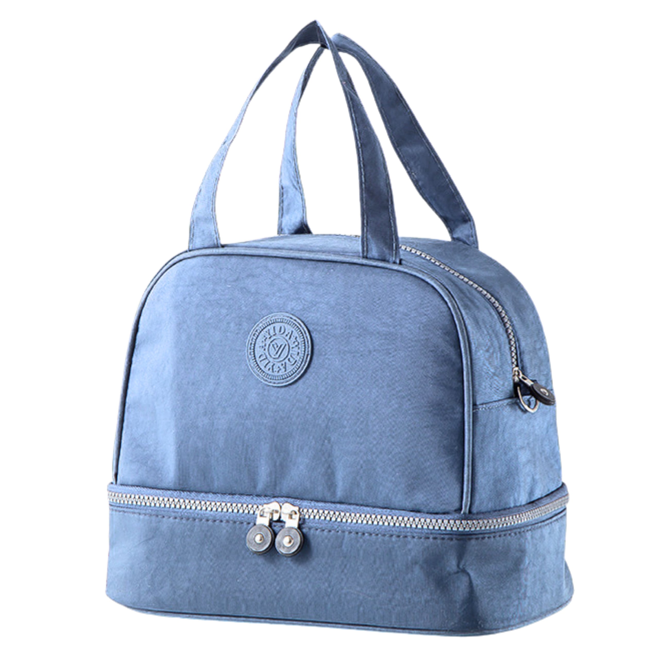 Thermisch isolerende ontbijttas met verstelbare riem Blauw 27cm
