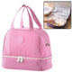Thermal Insulating Breakfast Bag With Adjustable Strap Pink 27cm