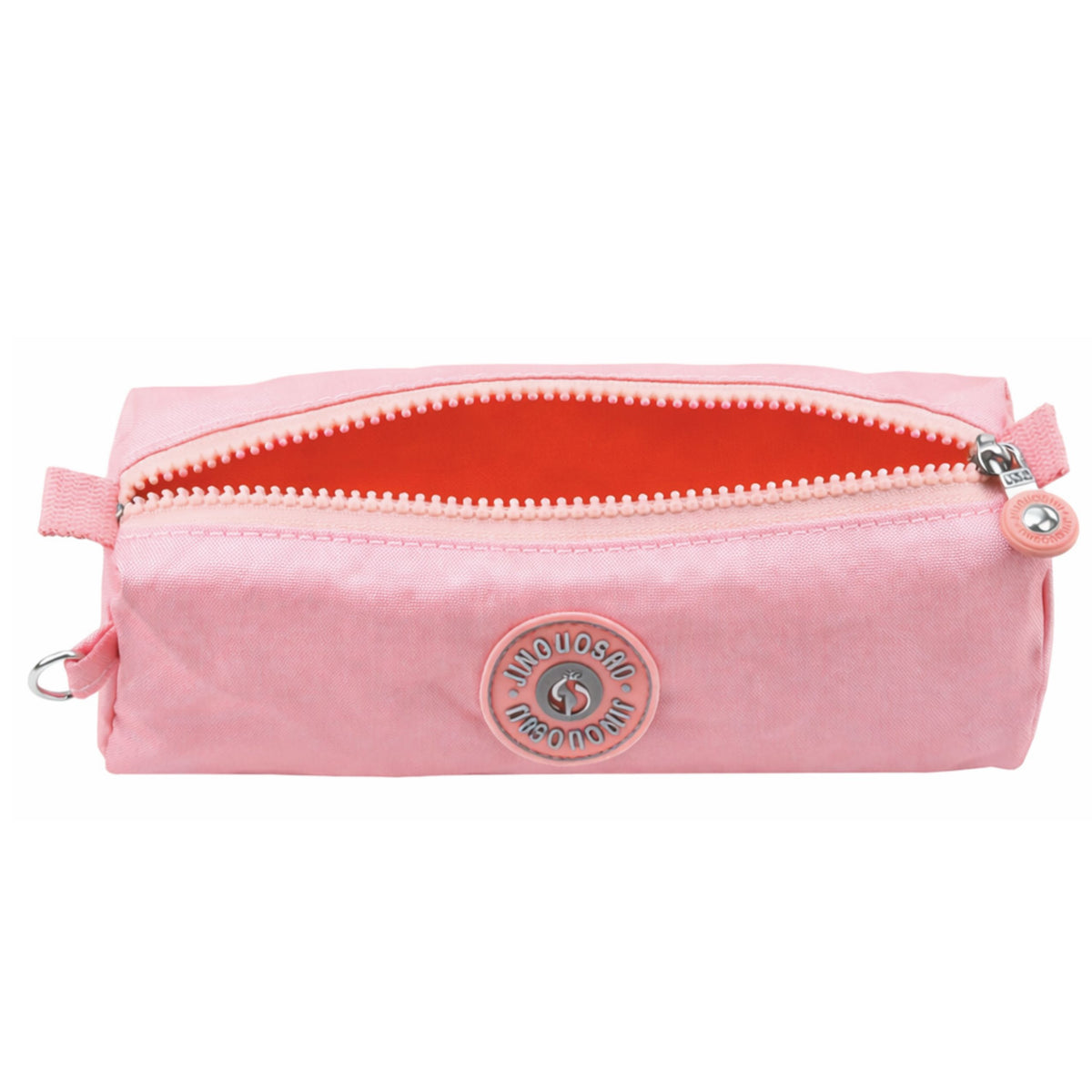School Pencil Case Organizer Single Compartment Pink 21.5cm