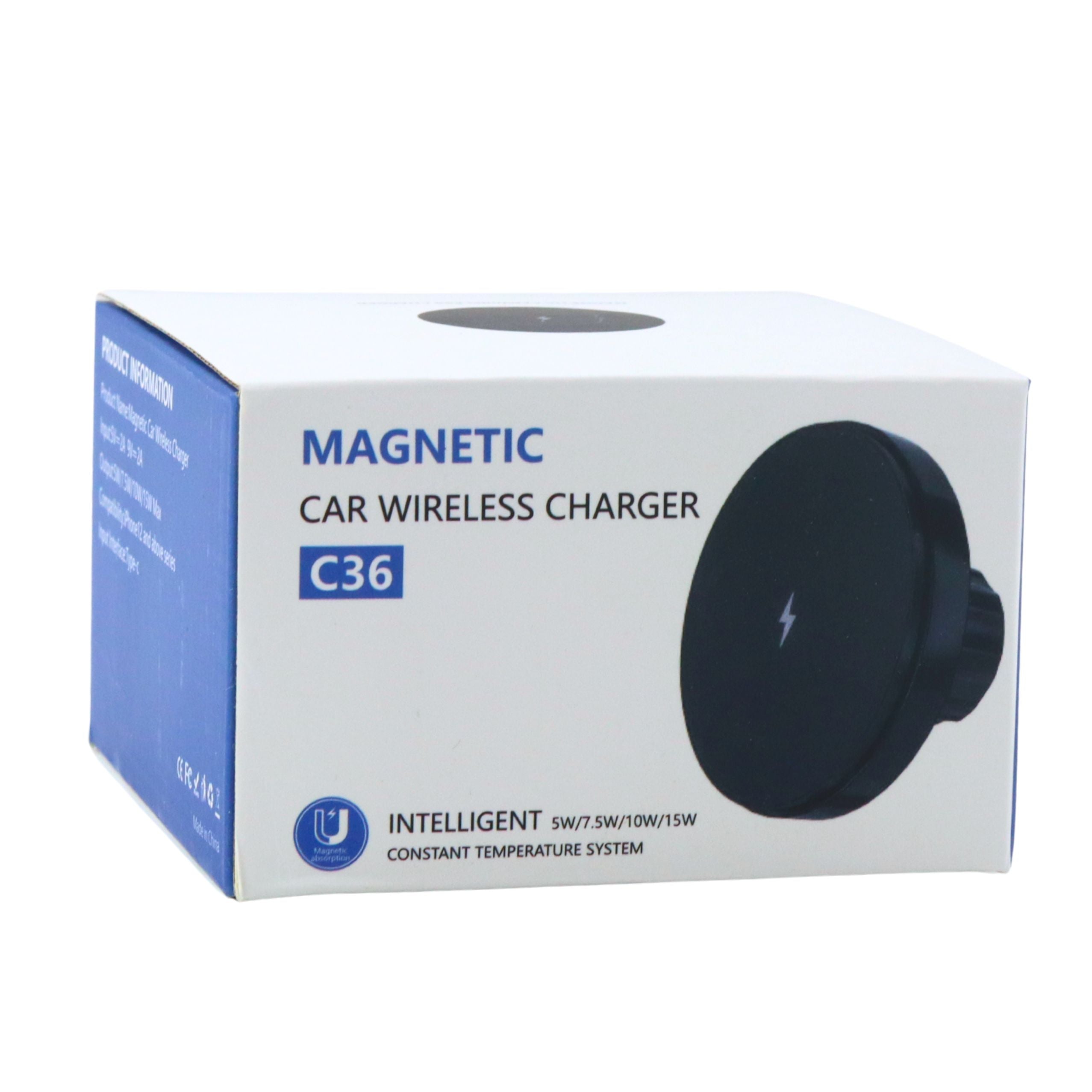 Magnetic Car Holder With 15w Inductive Charger