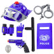 Police Set For Kids Helmet Gun Handcuffs Accessories 9 Pcs.