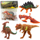 Set Of Dinosaur Figures T-rex Pteranodon Stegosaurus Parasaurolophus 4pcs