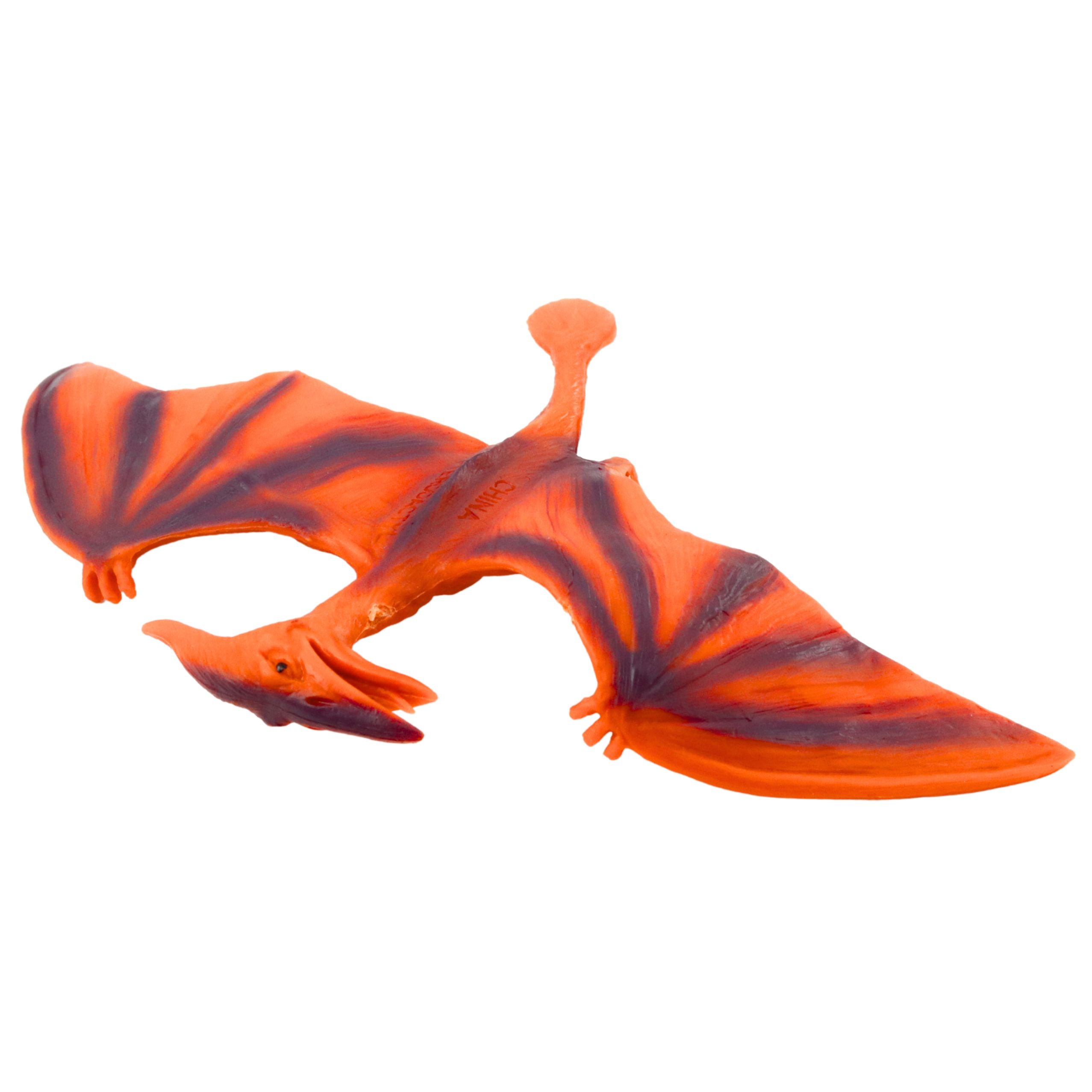 Set Of Dinosaur Figures T-rex Pteranodon Stegosaurus Parasaurolophus 4pcs