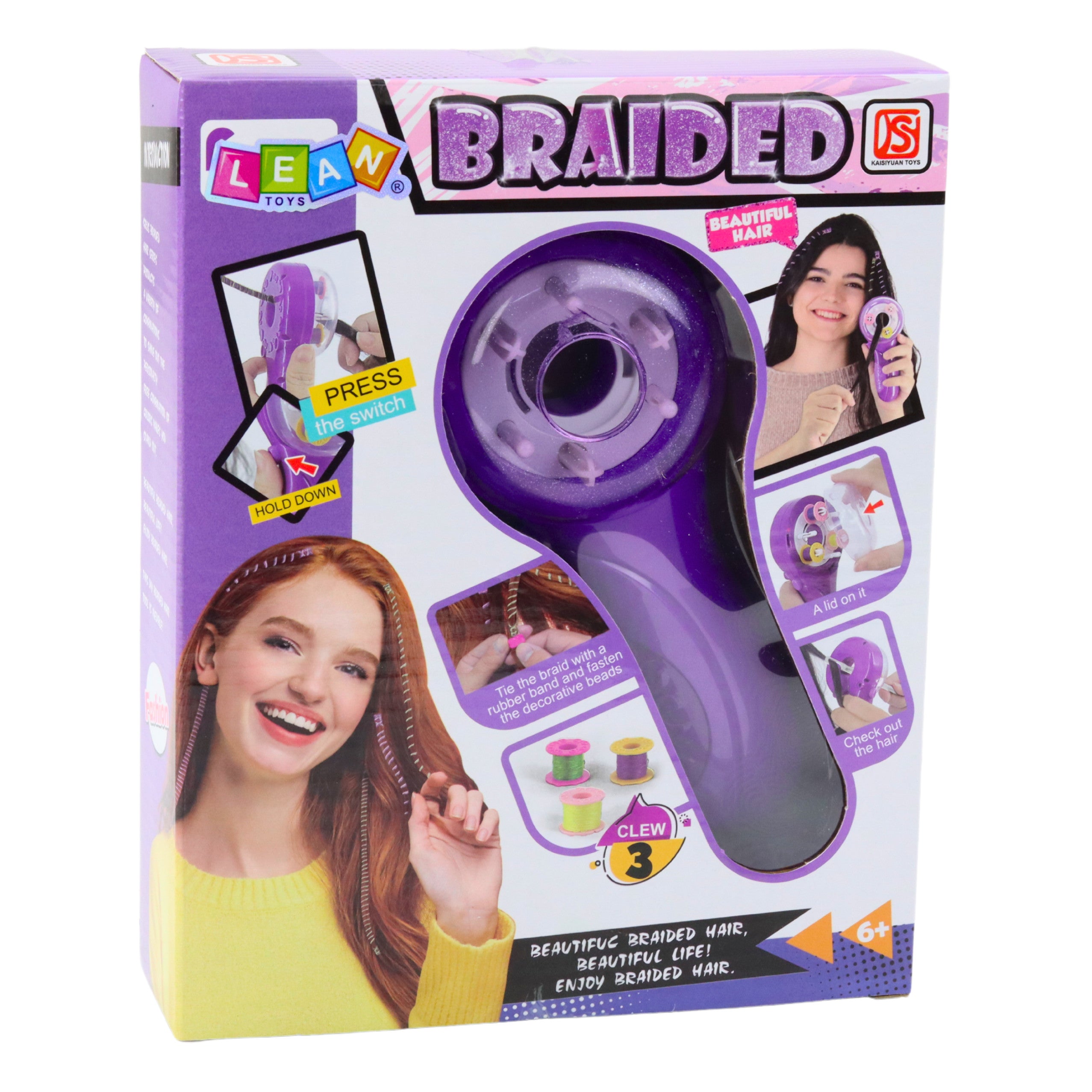 Hair Beauty Set Braiding Machine Threads Elastics Beads