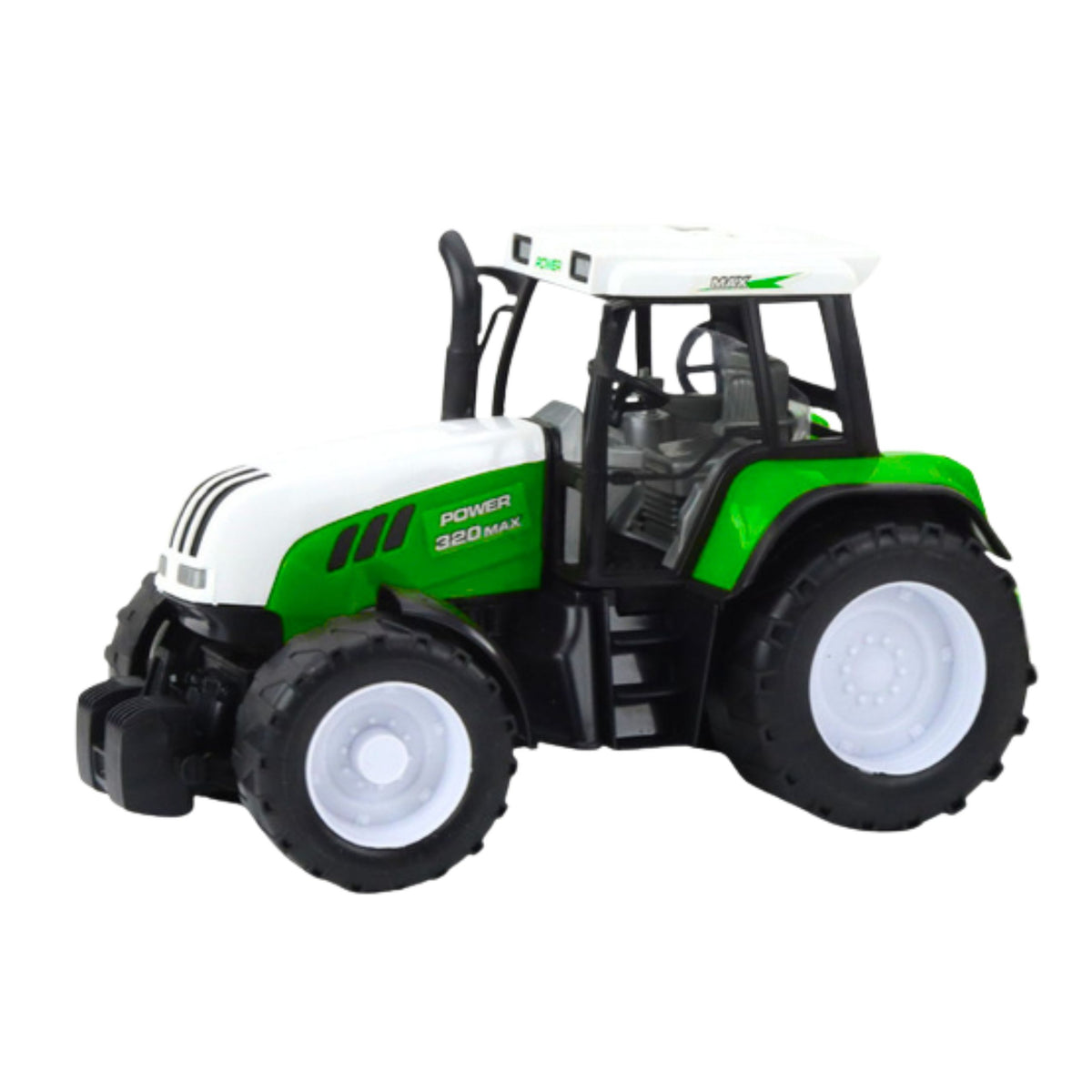 Green Agricultural Tractor With Trailer And Feed Mixer 50cm