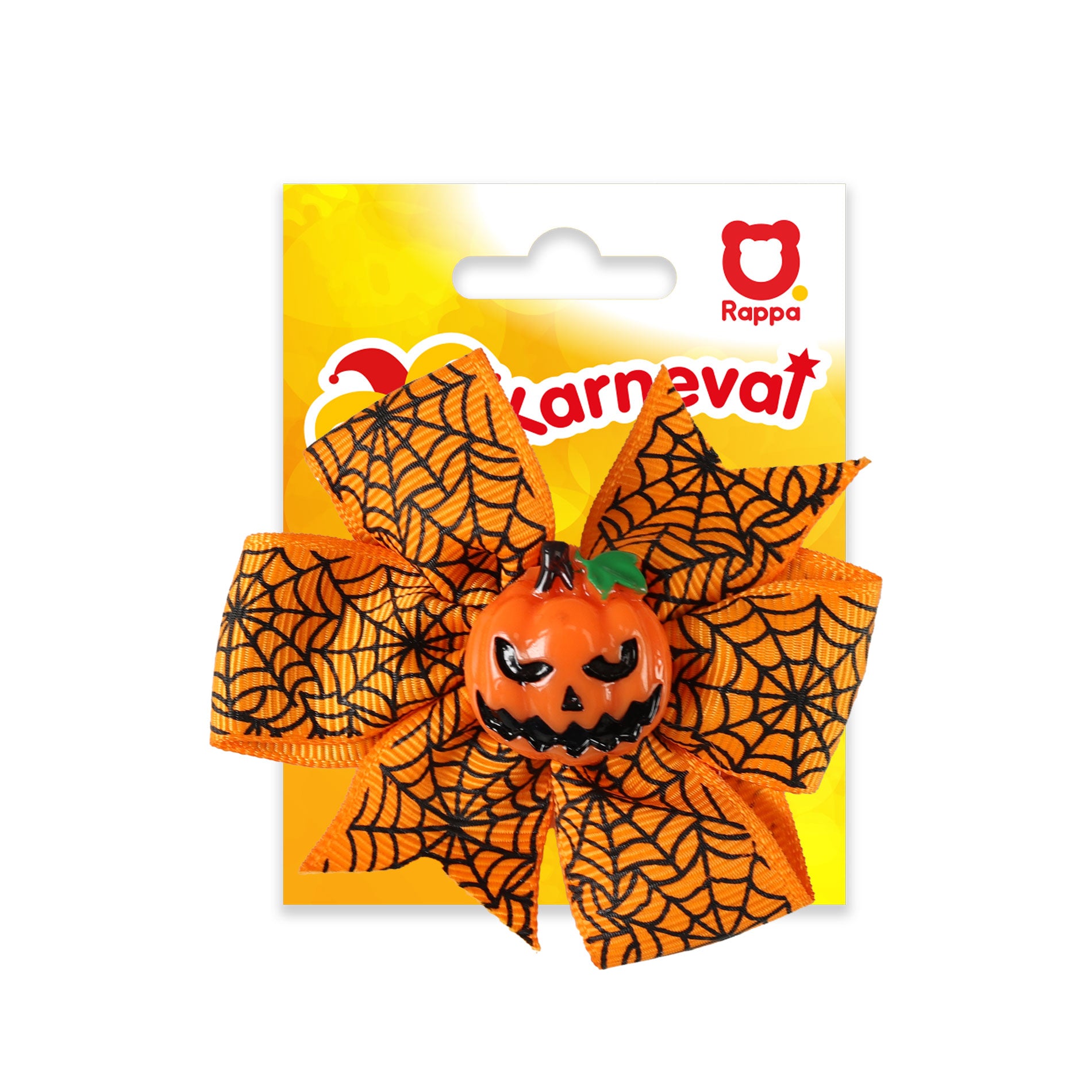Grampo de cabelo abóbora de Halloween