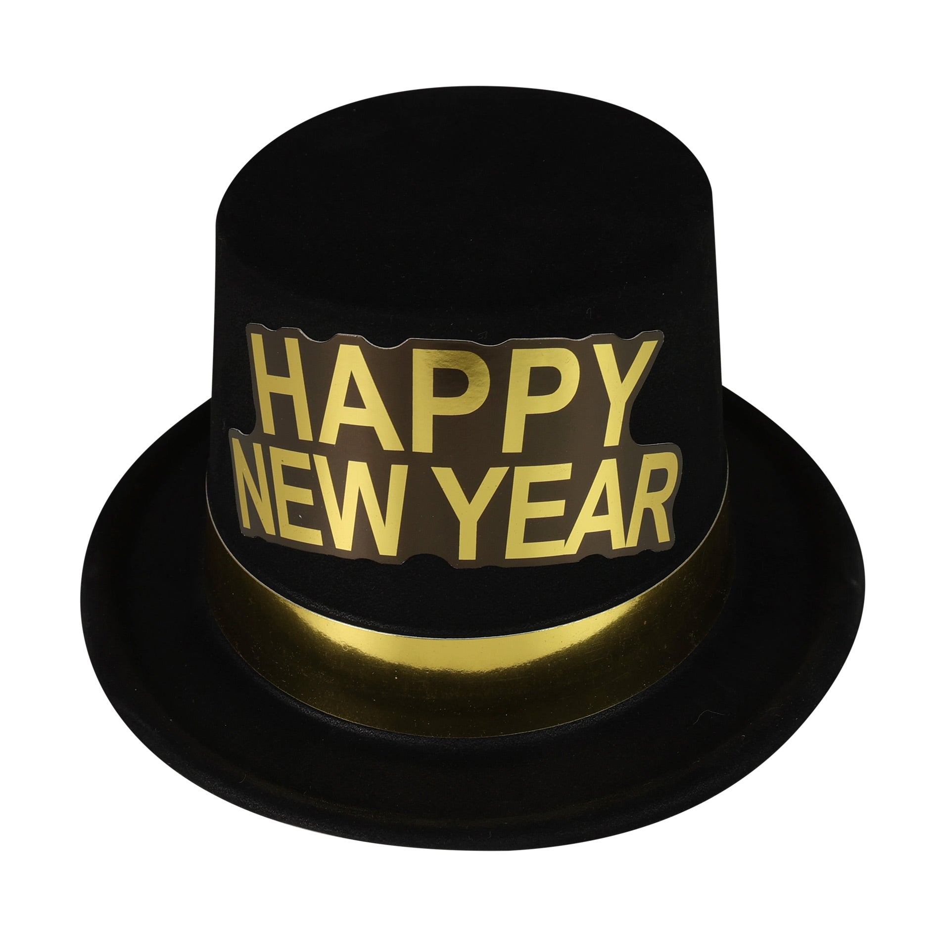 Szczęśliwego Nowego Roku Czarny kapelusz dla dorosłych
