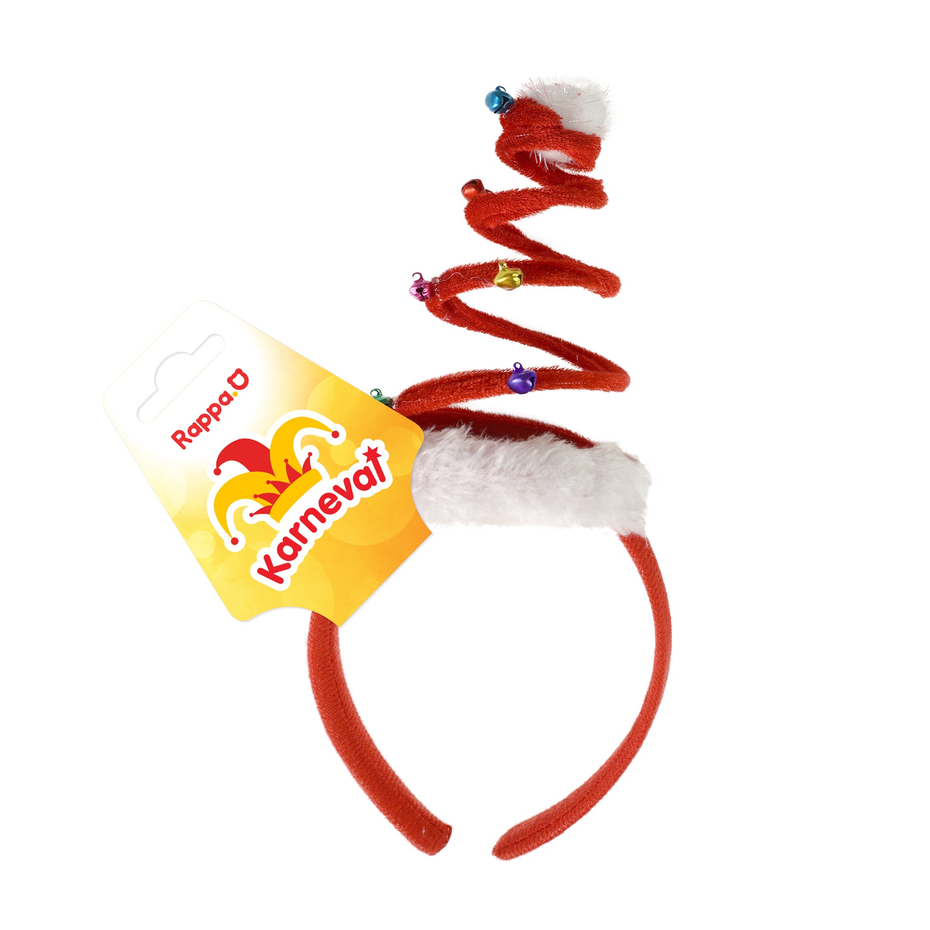 Tiara de Natal infantil com sino