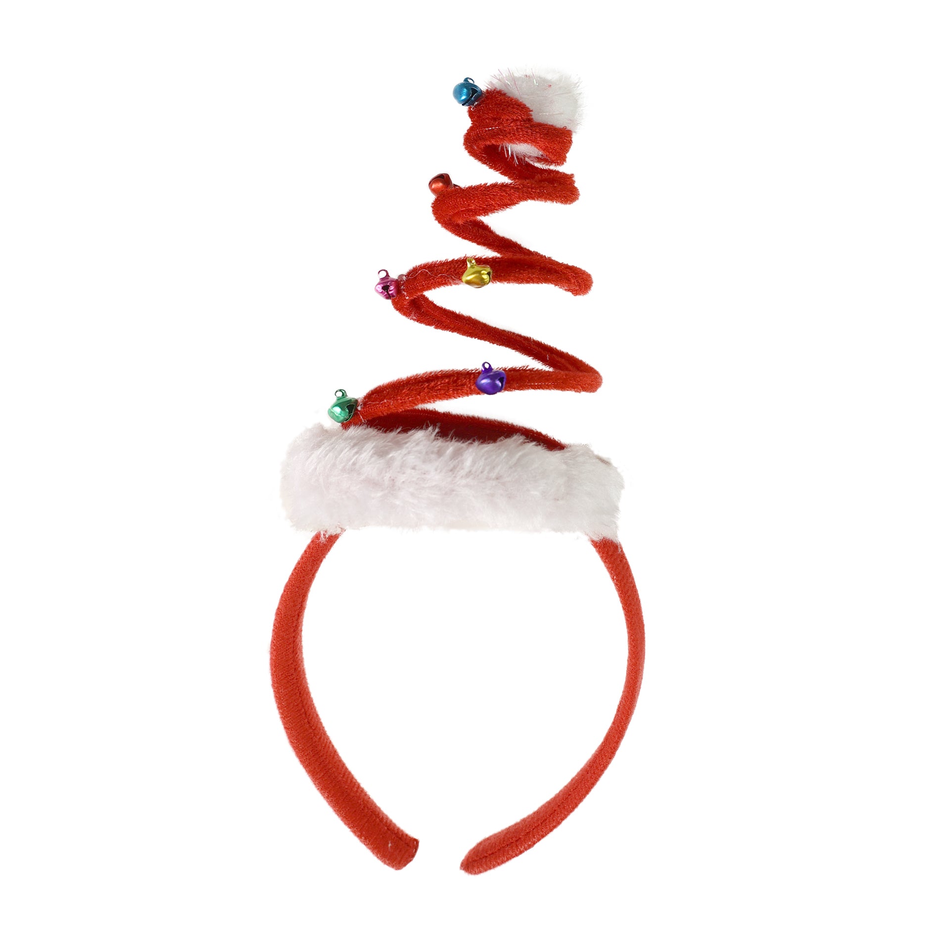 Tiara de Natal infantil com sino