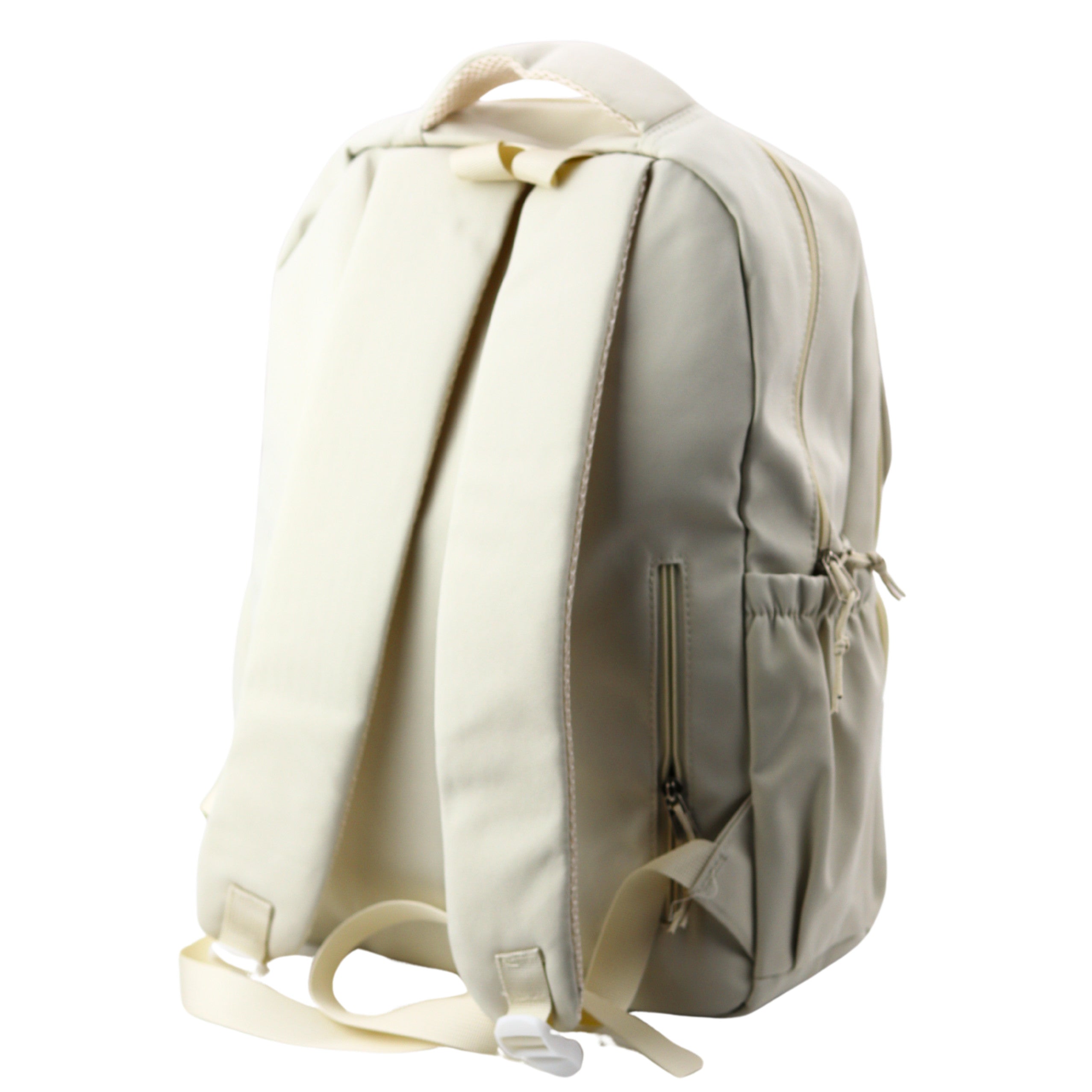 Urban School Backpack Capybara Keychain Badges Beige Cream 25l 42cm